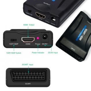 Convertitore da Scart a HDMI con Scaler | 1080p 60Hz
